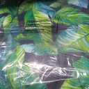 Magpie Fabrics 19"x19" Tufted Seat Cushion 2 Pack, U-Shaped Patio Cushions with Ties, Outdoor/Indoor Chair Pads Waterproof for Dining Garden Balcony Office -Green Lagoon Leaves