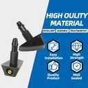 MITZONE Universal Windshield Washer Nozzle Kit Replace 47137, The screw-on style nozzles (Universal Windshield Washer Nozzle)
