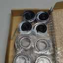 4 Sets 3500 LB Boat Trailer Axle Bearing Kits, L68149 L44649 Bearing Kits, 171255TB/10-19 Grease Seals, Spindle Nuts, 1.98" Dust Covers and Rubber Plugs, Cotter Pins,Washers for #84 Spindle