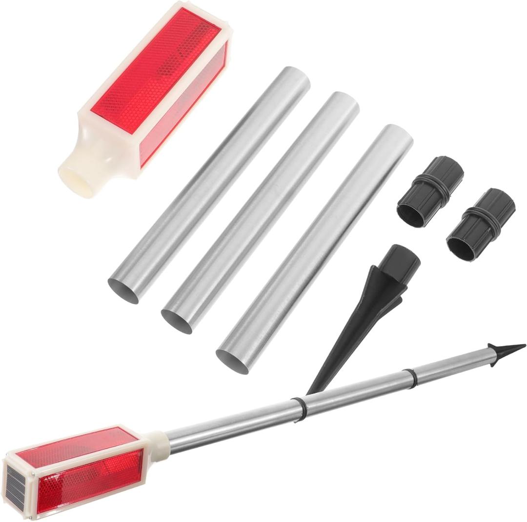 ARTIBETTER 2pcs Solar Warning Lights Strobe Caution Lamps for Easy Installation Outdoor Use for Traffic Control and Outdoor Alerts