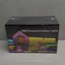 Fussion 200ft Permanent Outdoor Lights for House, 2025 Smart RGB LED Outside Lights with APP Remote Control, IP67 Waterproof Eternity Eaves Lighting for Christmas, Halloween, Holiday, Party, Daily