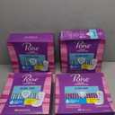 Poise Ultra Thin Incontinence Pads & Postpartum Pads for Bladder Leaks, 4 Drop Moderate Absorbency, Long Length, 192 Count (4 Packs of 48)