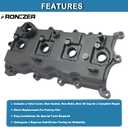 Engine Valve Cover with Gasket, Bolts, PCV Valve & Oil Cap Compatible with 2007-2013 Nissan Altima Sentra SE-R 2.5L Replace# 13264-JA00A 13270-JA00A