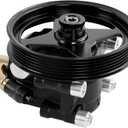 Power Steering Pump with Pulley, Compatible with 2009-2010 Ford F150 / Expedition/Lincoln Navigator, 4.6L / 5.4L V8, Replace# 20-386P1, 20-389, 9L3Z-3A674-C