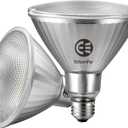 Full-Glass PAR38 LED Flood Light Bulbs Outdoor/Indoor Equivalent 300 Watt, 4000 Lumens Ultra Bright, Dimmable Waterproof 5000K Daylight, 2-Pack