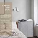 DOKEHOM 150L Double Laundry Basket with Lid and Removable Laundry Bags, Large Collapsible Laundry Hamper with 2 Sections for Bedroom, Bathroom, Laundry Room, College (Grey)