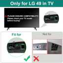 Base Stand for LG TV Legs, Replacement for 49 Inch LG TV Stand 49LJ550M 49LJ5500 49LJ5550 49LJ550M-UB 49LJ5550-UC 49LJ5500-UA 49UJ6300-UA 49UK6300PUE 49UK6300BUB 49UK6200PUA 49UK6090PUA with Screws