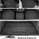 Powerty Floor Mats Cargo Liner for 2021-2026 Kia K5 FWD Model Only All Weather 3D TPE Anti-Slip Car Protection, 1st & 2nd Row Set with Rear Cargo Mat Accessories