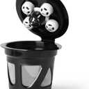 Reusable K Cups for Keurig, Refillable Coffee Pods with 5 Holes, Compatible with Keurig K Supreme, K Slim, K-Duo Gen2, K-Brew Chill (MultiStream Technology)