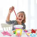 LUKBERA Valentine's Day Gifts for Kids - 24 Pack Valentines Classroom Stationery Set with Cards, Cups, Pencils, Erasers, Stampers & Stickers, Classroom Exchange Prize Boy Girls Party Favors