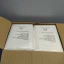 6 Pack Ivory Round Tablecloths 132 Inches Table Cloth Stain and Wrinkle Resistant Washable Polyester Table Cover Fabric for Party, Wedding,Dining,and Banquet Decoration