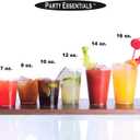 Party Essentials Disposable Hard Plastic Drinking Cups/Party tumblers/Pint Glasses, 8 oz, 60-Count, Clear