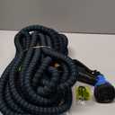 Flexi Hose Expandable Garden Hose with 8 Function Nozzle, 100FT - Lightweight Retractable Garden Hose, Water Hose - No-Kink Flexibility, 3/4 Inch Solid Brass Fittings and Double Latex Core