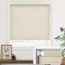 LazBlinds Cordless Cellular Shades, No Tools No Drill Light Filtering Honeycomb Shades Pleated Blinds for Windows, 35'' W x 48'' H, Cream