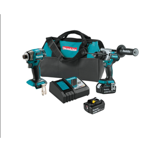 Makita 18V LXT Lithium-Ion Brushless Cordless 2 Piece Combo 5 Ah Kit