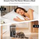 PETULTRA Automatic Cat Feeder: 4L Timed Cats Food Dispenser Programmable 1-6 Meal for Cat and Small Medium Dog- Auto Pet Feeder Easy to Set Up Dual Power Supply with Desiccant Bag| Detachable Washable