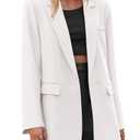 PRETTYGARDEN Fall 2026 Blazers for Women Business Casual Long Sleeve Lapel Pockets Spring Winter Jackets Work Office Clothes Medium