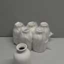YANLING 6 Pack White Vase Small Ceramic Vases for Decor, White Vases for Flowers Boho Home Decor, Pampas Grass Dried Flowers Vases