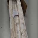 Radiance Cordless Bamboo Roman Shades for Windows - Matchstick Bamboo Blinds for Semi-Private Light Control - Easy to Lift & Fold Up Window Shades - White - 35" W x 64" L - (2215334E)