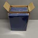 Yeaqee 100 Pack Folders Bulk with 2 Pockets Glossy Laminated Paper Folder First Day of School Presentation Letter Size Two Pocket File Portfolio Holder Back to School Items for Teacher Office (Navy)