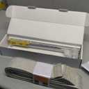 Accordian Door Curtain,Install Adhesive Track 100% Blackout Doorway Curtains,Suitable for Bedroom,Closet,Interior Room Divider,Beige 43" W78" L,1 Piece