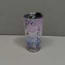 Jekeno Personalized Hummingbird 20oz Tumbler Custom Name Faith Hope Love Insulated Stainless Steel Travel Mug for Women Christian Religious Floral Gift Portable Coffee Cup Daily Travel Use