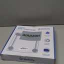 Etekcity Digital Body Weight Bathroom Scale, Large Blue LCD Backlight Display, High Precision Measurements,6mm Tempered Glass, 400 Pounds (11.9 x 11.9 inches, Silver)