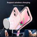 TOCOL for Phone 13 Case, Compatible with Magsafe Charger, Full Camera Protection, Drop Protection, Translucent Matte Phone Case for iPhone 13 6.1 inch (Light Pink)
