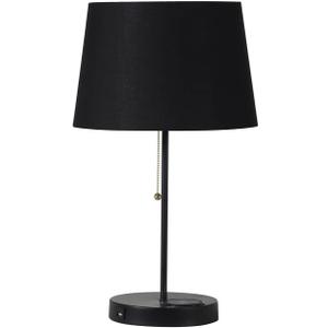 ORE International 20.75" Metal Table Lamp Sterling Matte Non-Gloss Black HB2139 ORE International 20.75" Metal Table Lamp Sterling Matte Non-Gloss Black HB2139