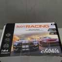 Slot Racing Car Track for Kids 28Ft Electric Powered Race Tracks Sets for Boys and Kids ,Dual Racing with 4 High Speed Cars and 2 Hand Controllers, Gift Toys for Children 6,7,8 Years Old