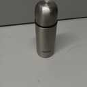 Milton Thermosteel Flip Lid Flask 350, Double Walled Vacuum Insulated Thermos 350 ml | 12 oz | 24 Hours Hot and Cold Water Bottle with Cover, 18/8 Stainless Steel, BPA Free, Leak-Proof | Silver