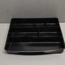 Rubbermaid Extra Deep Desk Drawer Director Tray, Plastic, 11.875 x 15 x 2.5 Inches, Black