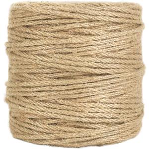 Tenn Well 328 Feet 4mm Jute Twine, Thick Twine Rope for Crafts, Gift Wrapping, Bundling, Gardening, Christmas Decor and Macrame Projects (100 Meters)