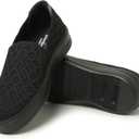 Dearfoams Women's Sophie Loafers (6, Black/Black)