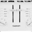 Cuisinart 4-Slice Compact Plastic Toaster, White, CPT-142P1