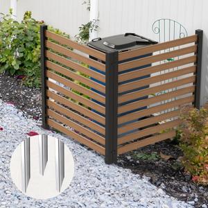 Air Conditioner Fence 42" W X 42" H Trash Can Fence for Outside No Nig Privacy Panel Pool Equipment Enclosure (2-Pack)