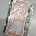 UEEBAI Magnetic for Samsung Galaxy Z Flip 5/Z Flip 6/7 FE Case, Compatible with MagSafe, Transparent Clear Wave Frame Design Soft Edge Cover Matte Shockproof Phone Case- Pink