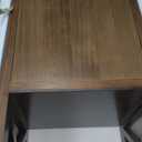 30 Inches Tall End Table, Fully Assembled Bathroom Floor Cabinet with Shelf and Storage, No Assembly Nightstand with Drawer for Bedroom-Walnut