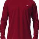 Roadbox Mens UPF 50+ UV Sun Protection Shirts Outdoor Long Sleeve SPF Rash Guard for Fishing Hiking Swimming Running M