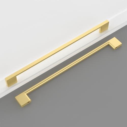 Coinkoly 10 Pack 7.5"  Brushed Gold Cabinet Pulls Kitchen Cabinet Handles Drawer Pulls Cupboard Hardware