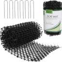 Tapix Cat Scat Mat with Spikes Digging Stopper (8 ft.) Anti-cat Network Cat Strips, Cat Deterrent Mat for Indoor and Outdoor with 6 Staples