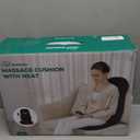 Snailax Vibration Back Massager with Heat, Seat Massager with 8 Vibrating Motors & 5 Modes, Chair Massager Cushion, Massage Pad for Chair, Office, Gifts for Lover (Black)