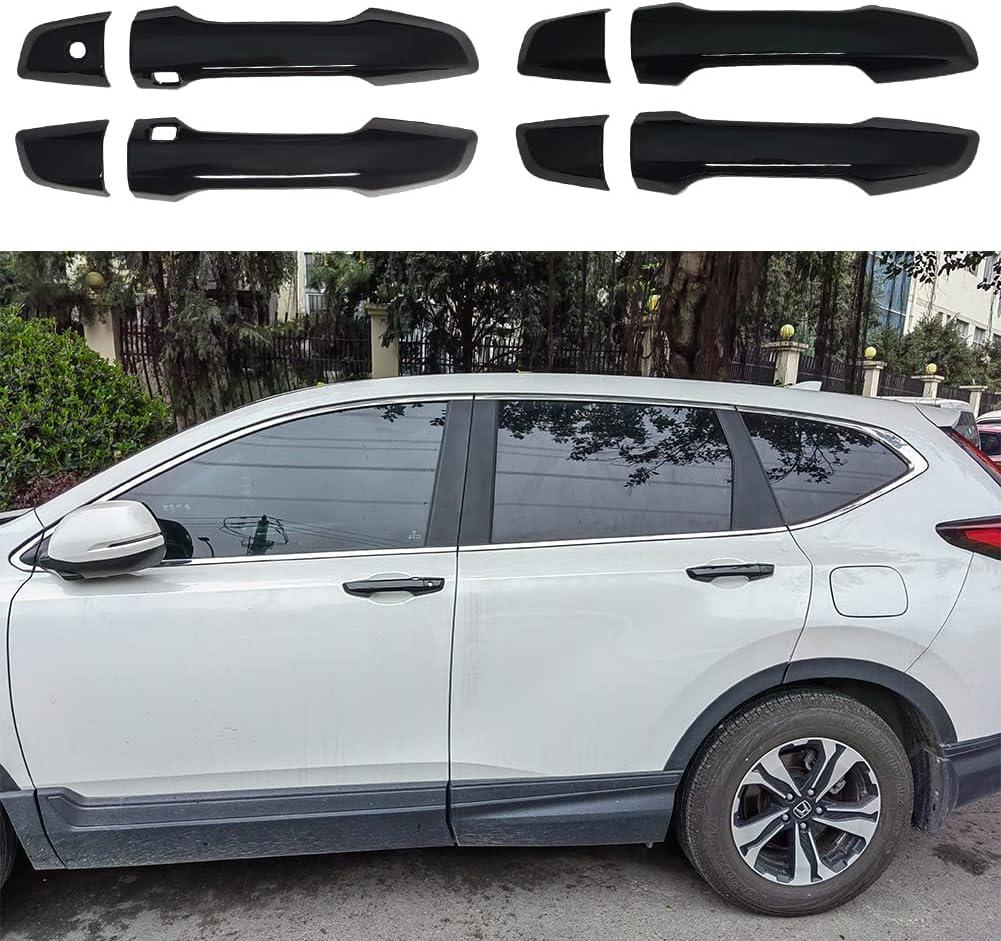 AOKIO Compatible with 2017 2018 2019 2020 2021 2022 Honda CRV Accessories Exterior Door Handle Cover Trim (Glossy Black)