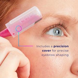Schick Hydro Silk Touch-Up Dermaplaning Tool with Precision Cover, 5ct | Dermaplane Razor, Face Razors for Women, Peach Fuzz Remover 