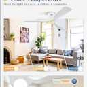 Fanbulous 52" Ceiling Fans with Lights and Remote Control,Modern Flush Mount Ceiling Fan with 3 LED Colors,Outdoor Low Profile Ceiling Fans with 6-Speeds Timer DC Motor for Bedroom Living Room Patio