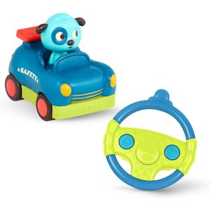 Remote Control Car for Toddlers, Kids Remote with 2 Big Buttons Fast RC Vehicle with Fun Sounds 2+ Years Riding Racers Woofer