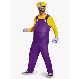 Disguise Men's Super Mario Wario Deluxe Costume XL