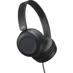 JVC Lightweight On Ear Headphones with Powerful Sound, Integrated Remote & Mic for Smartphones - HAS31MB (Black), Medium
