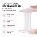 Karseell Curl Defining Cream for Wavy, Curly and Coily Hair, Leave-In Styling Cream to Help Control Frizz, Define Soft Curls and Add Shine, 500 mL / 16.9 oz