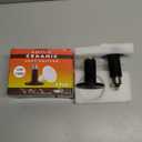 LUCKY HERP 150W Ceramic Heat Emitter, Reptile Heat Bulbs, Ceramic Heat Lamp for Reptiles, Amphibian, Chicken, Dog, Cat (2-Pack)